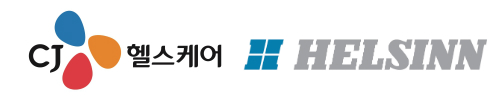 이미지. (좌) CJ헬스케어 CI , (우) 헬신 CI